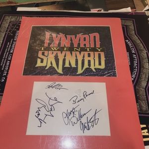 Lynard Skynyrd signed by band 20th year